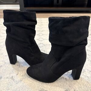 Kelly and Katie Black Women's Suede Boots